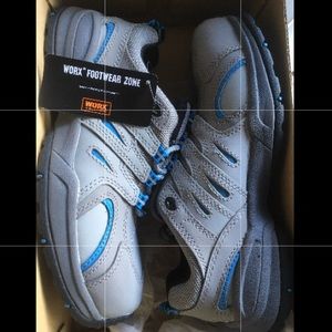 Steel toe construction shoes